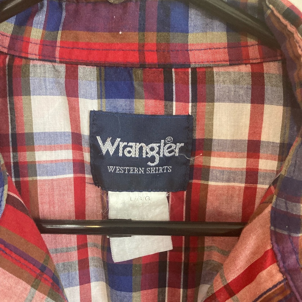 Vintage Short Sleeve Wrangler Pearl Snap - Picture 3 of 16